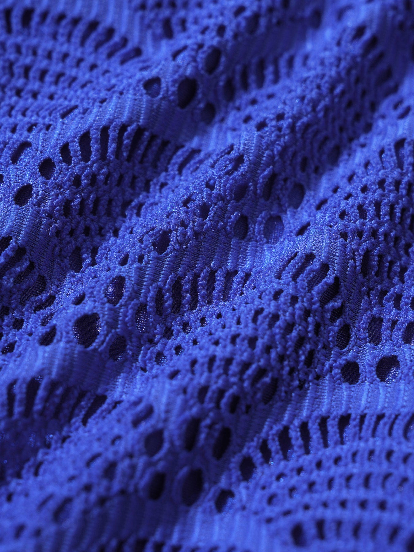Royal Blue Crochet Lace Plus Size Tankini Top