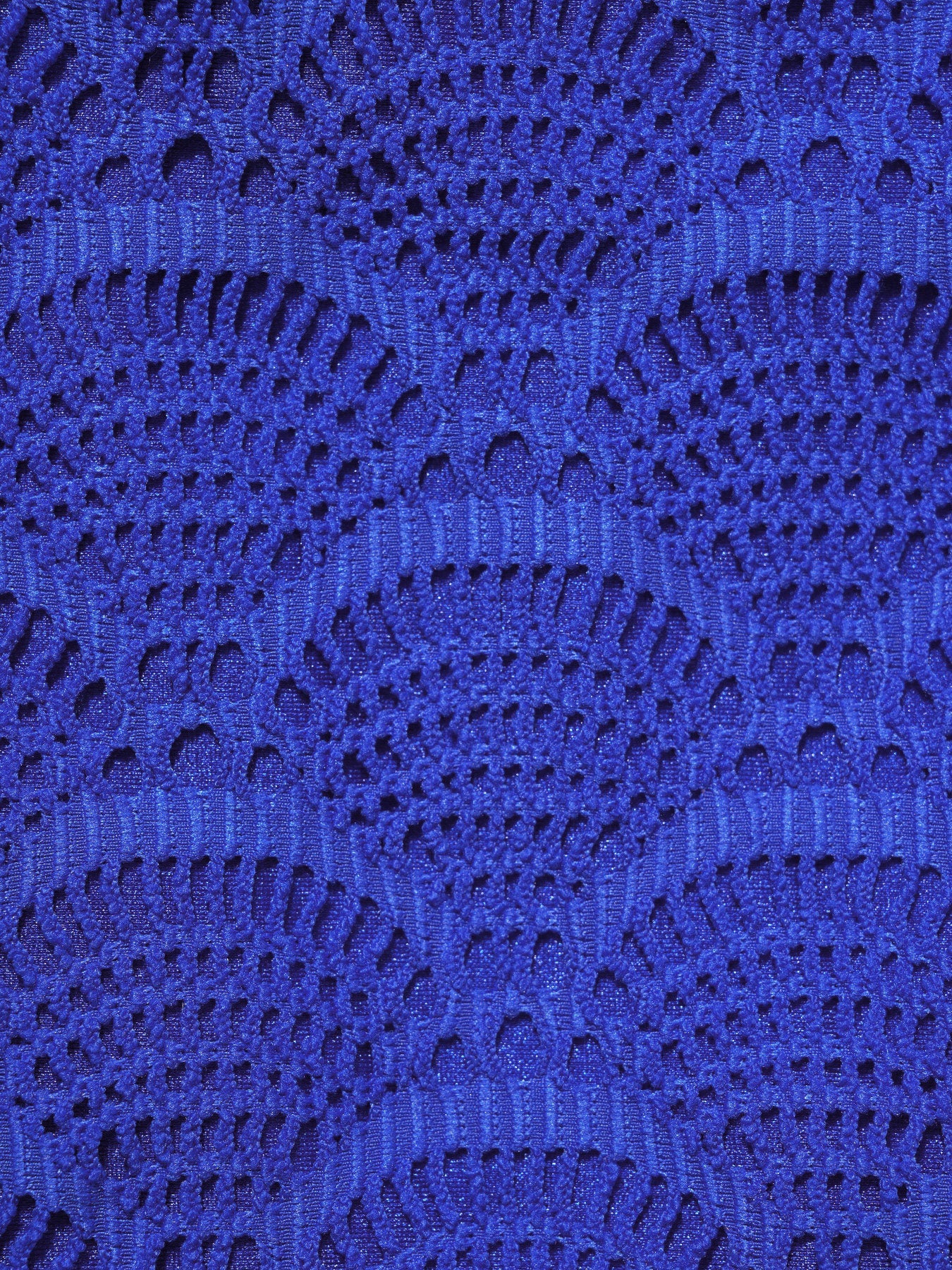Royal Blue Crochet Lace Plus Size Tankini Top
