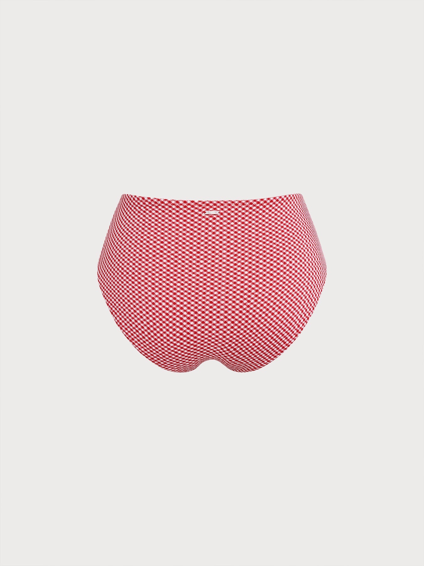 Red Gingham Plus Size Bikini Bottom