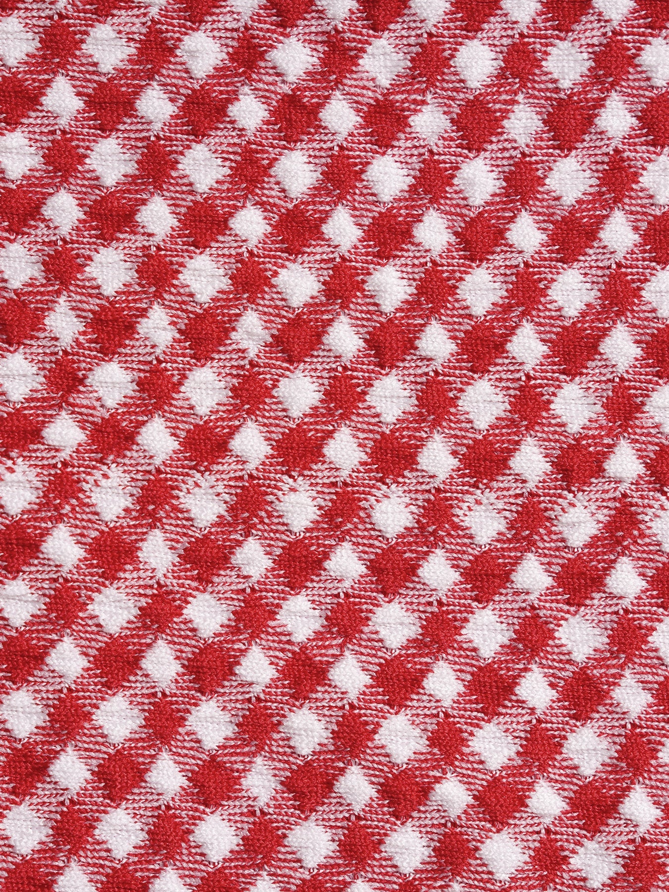Red Gingham Plus Size Bikini Top