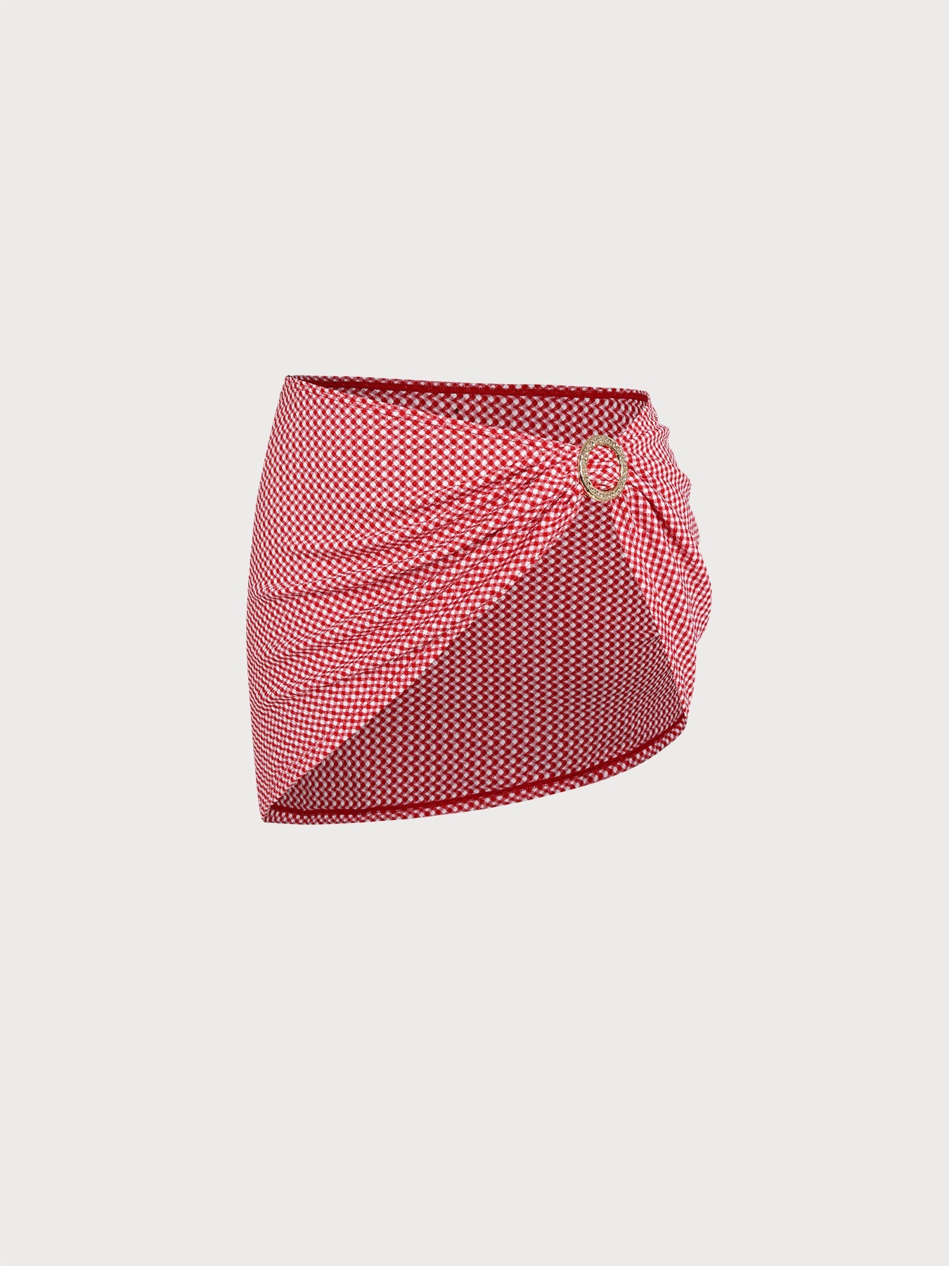 Red Gingham Plus Size Cover up