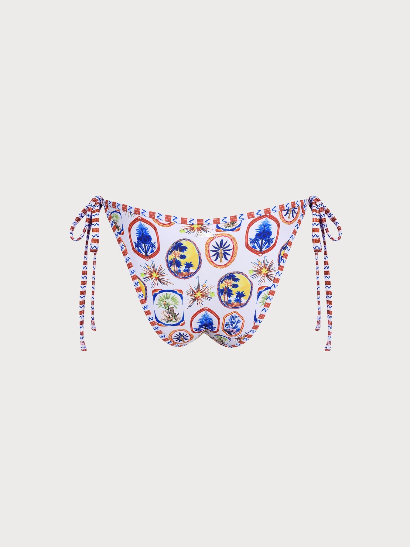 Multi Print Tie Bikini Bottom