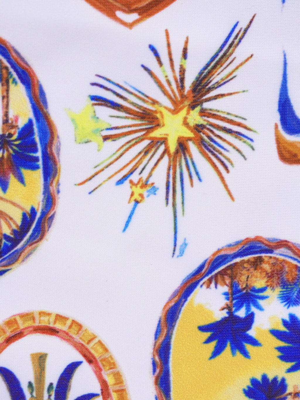 Multi Print Halter Bikini Top