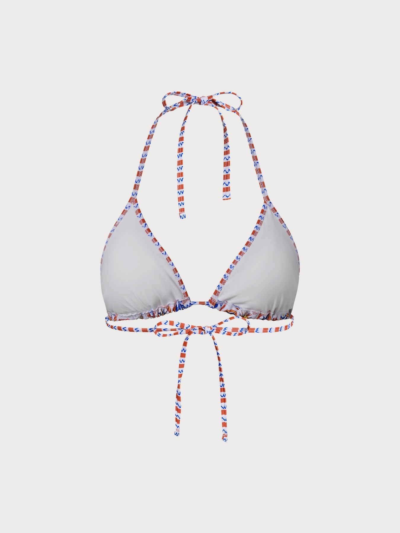 Multi Print Halter Bikini Top