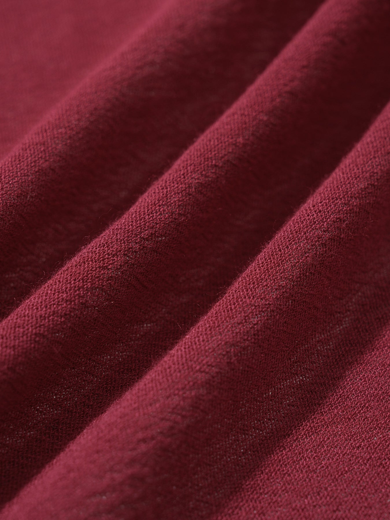 Wine Red Wrap Cover-Up Midi Skirt