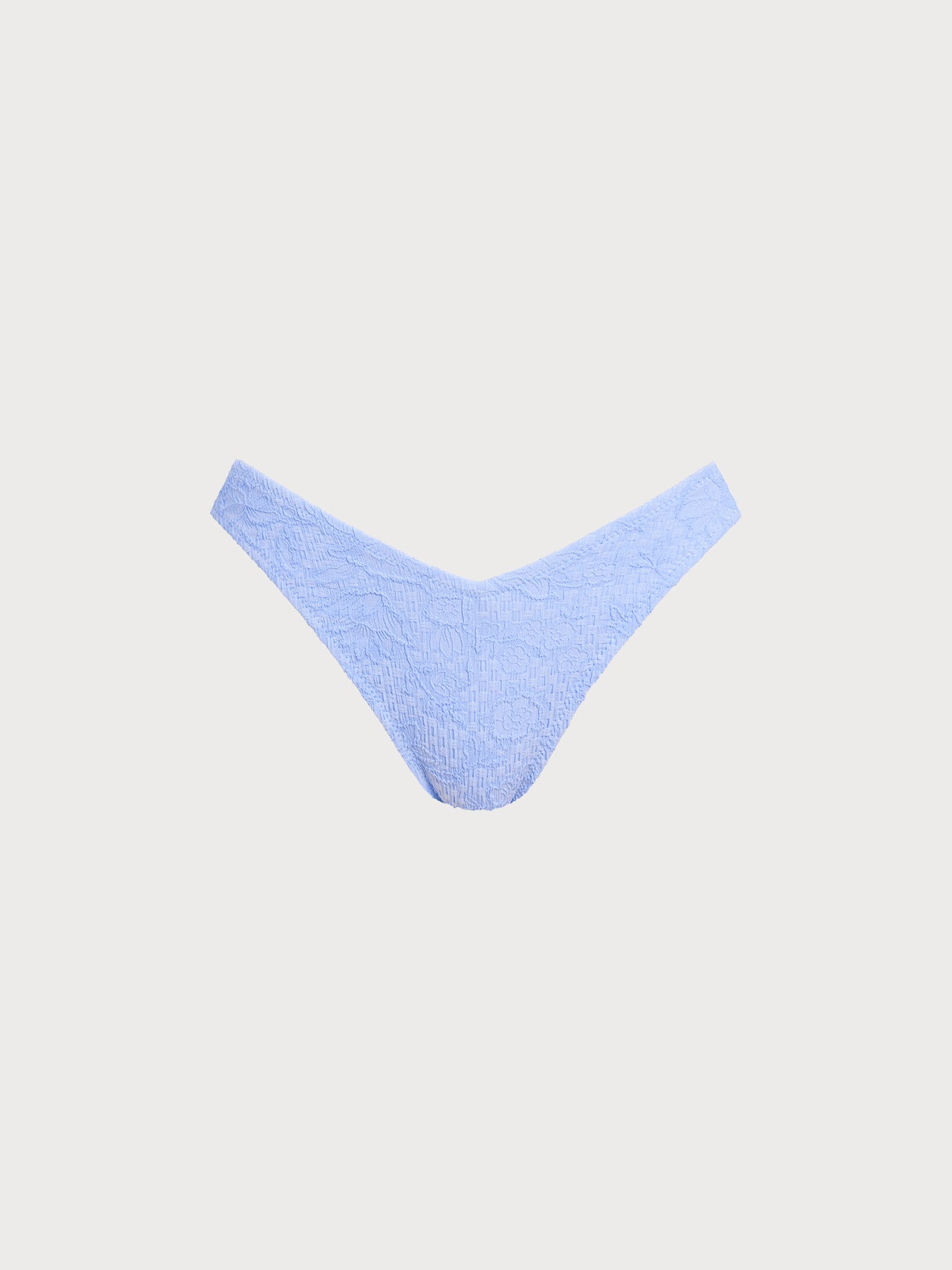 Light Blue Textured Bikini Bottom