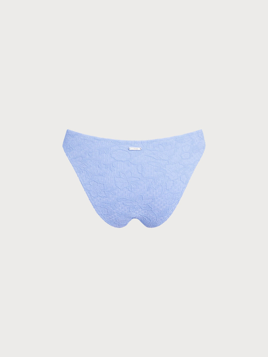 Light Blue Textured Bikini Bottom