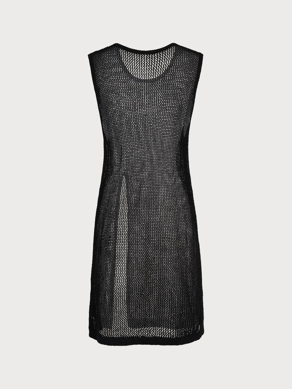 Black Round Neck Cover-up Dress