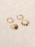 Gold Tiger's Eye Stone Ring