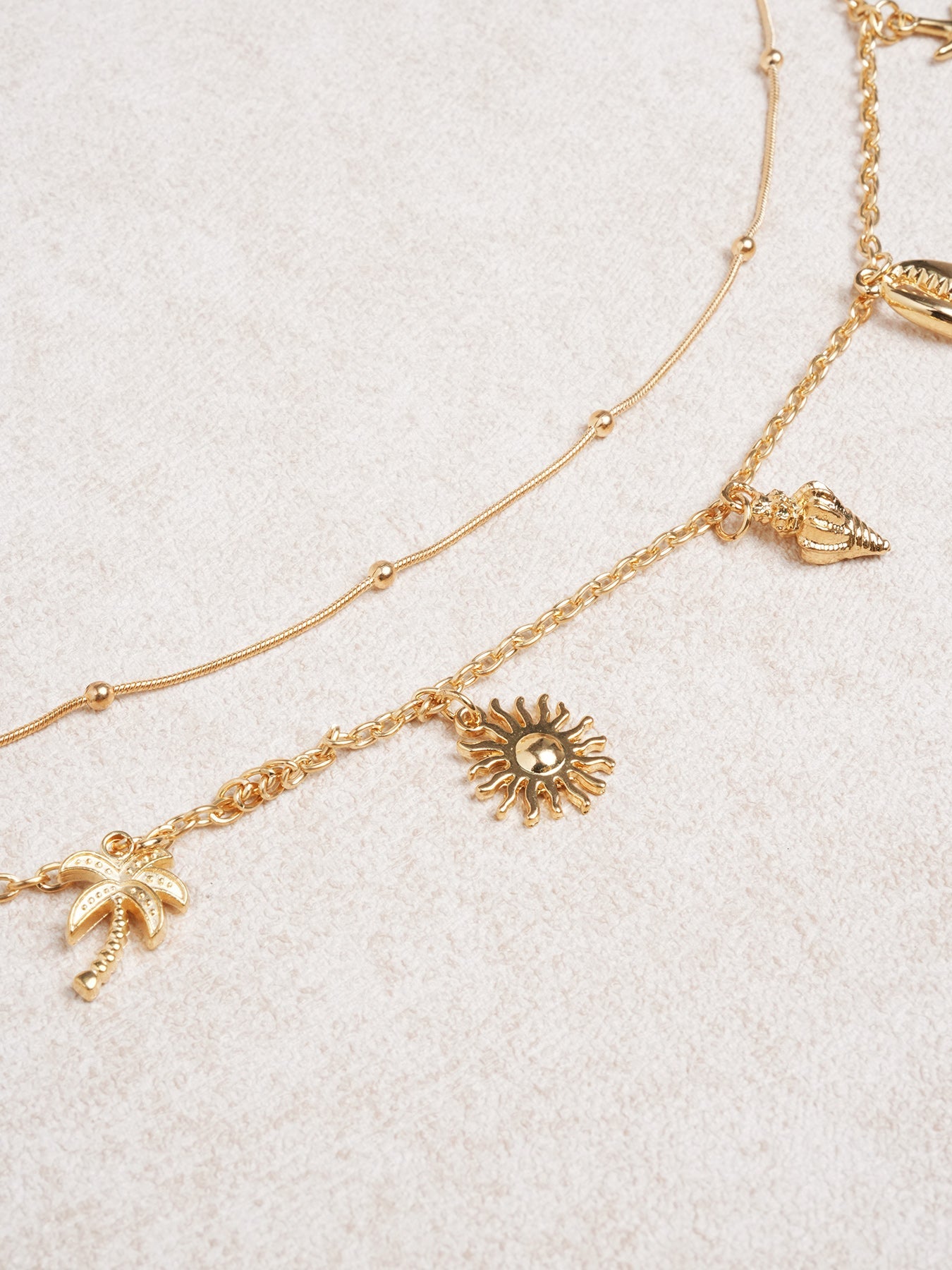 Gold Starfish Shell Pendant Waist Chain