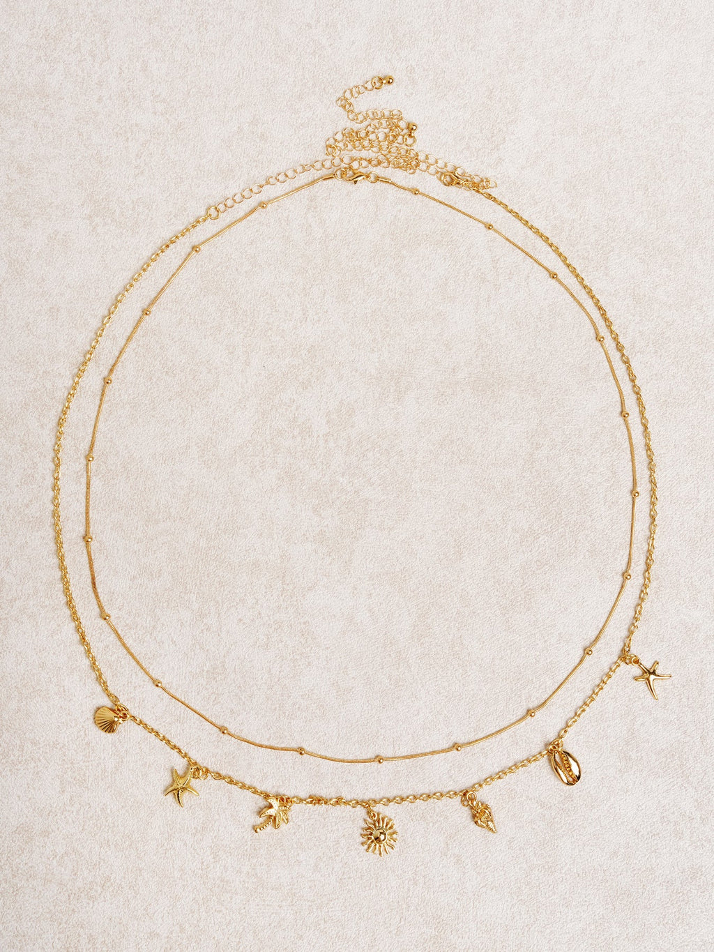 Gold Starfish Shell Pendant Waist Chain