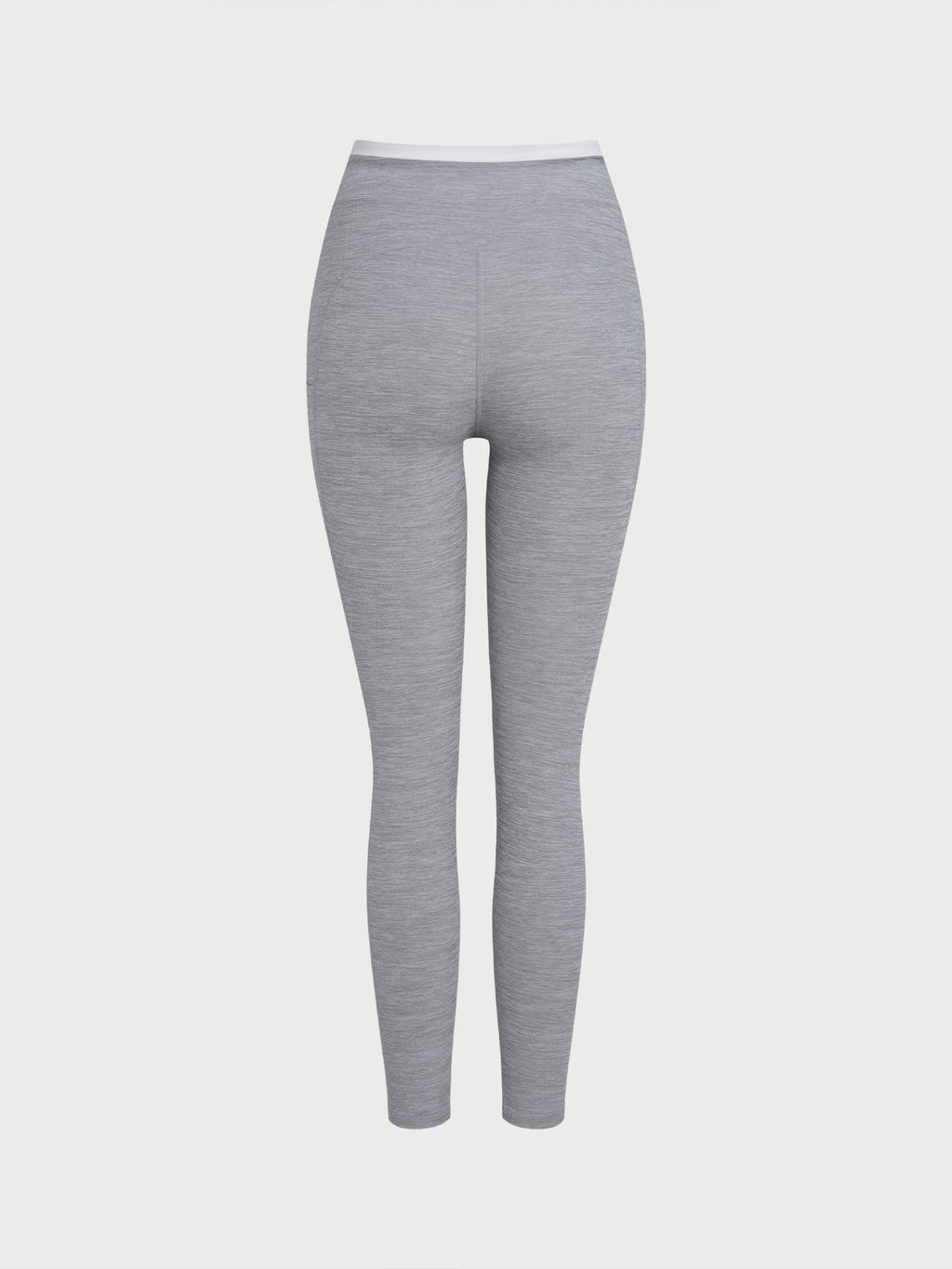Heather Grey Color-Block High-Waist Leggings 25"