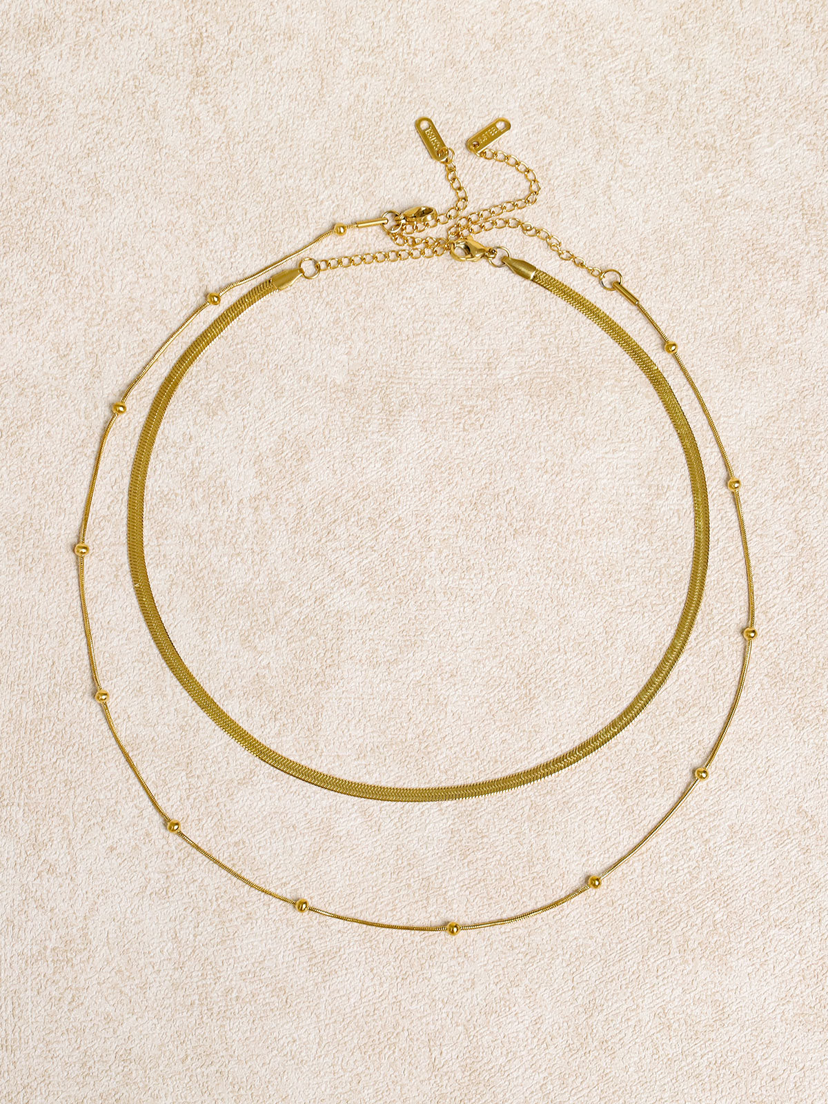 Golden Double Layer Necklace