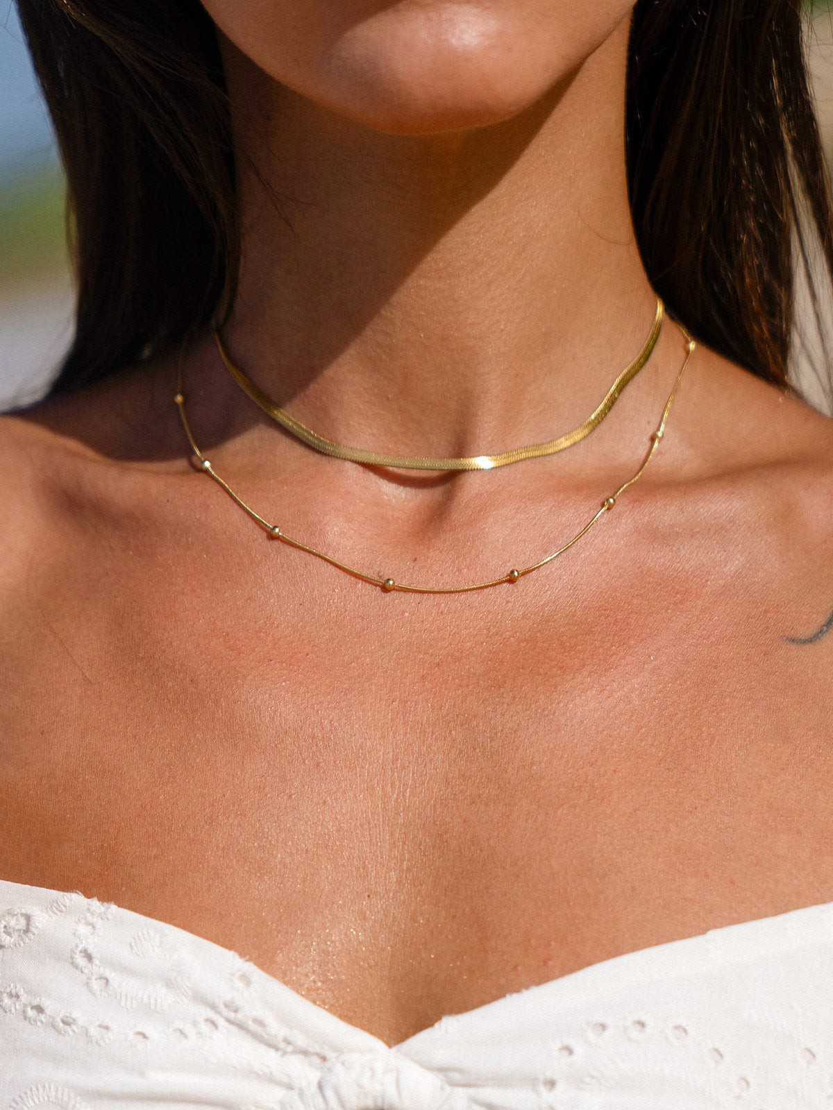Golden Double Layer Necklace