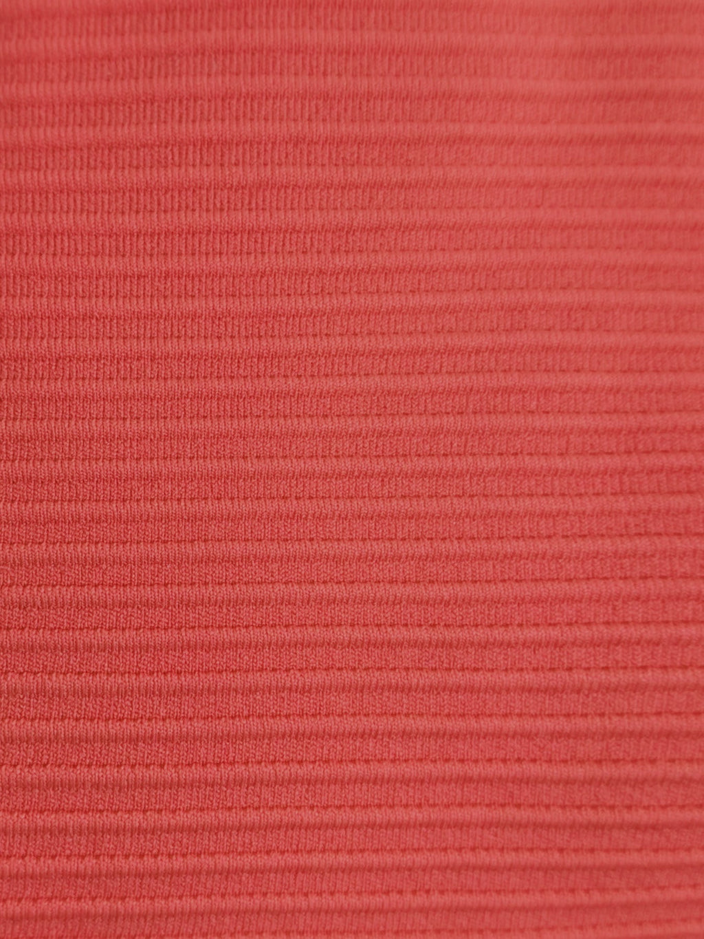 Coral Red Twist Backless Bikini Top