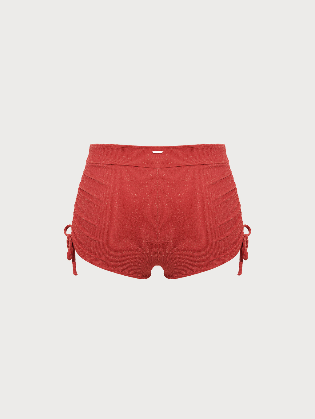 Red Lurex Plus Size Bikini Bottom