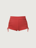 Red Lurex Plus Size Bikini Bottom