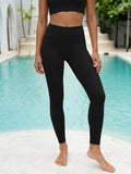 Black Workout Leggings 25"