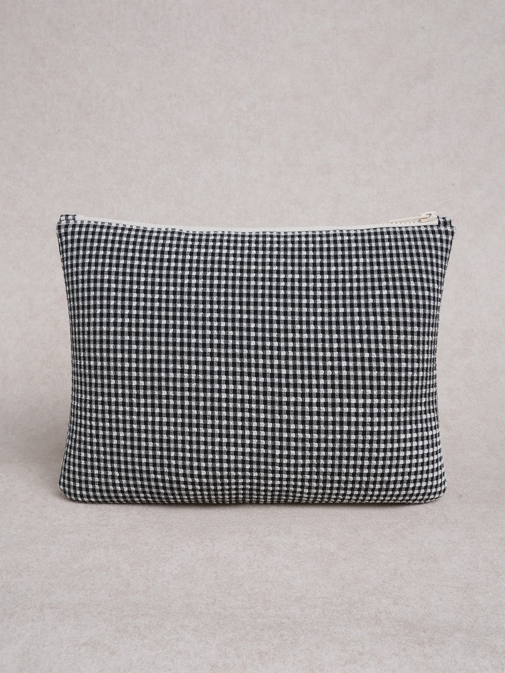 Black & White Gingham Pouch