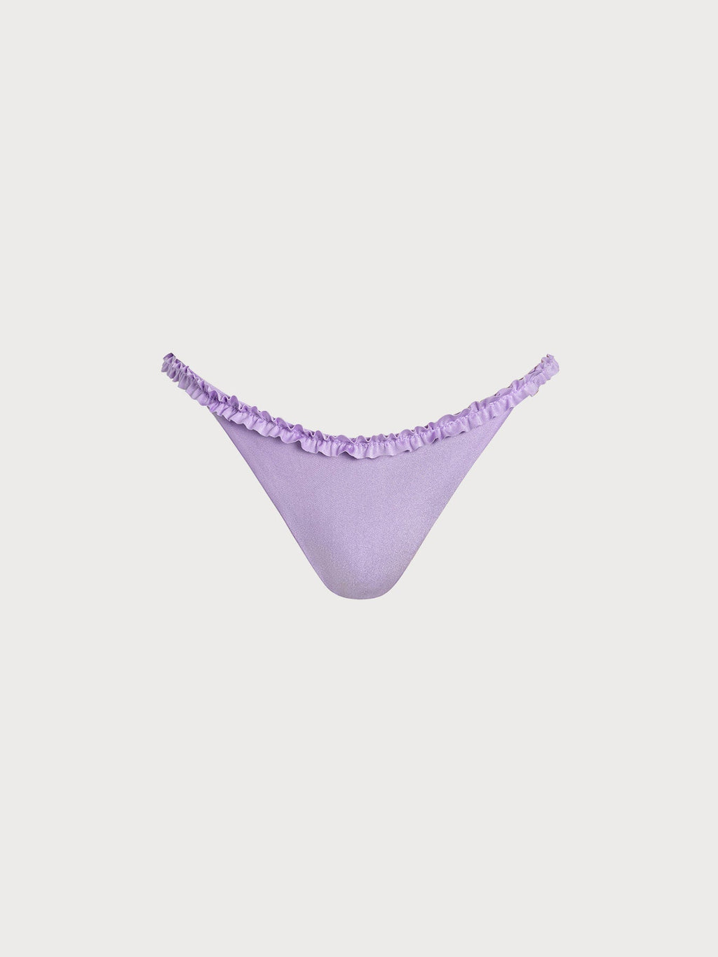 Purple Ruffled Bikini Bottom