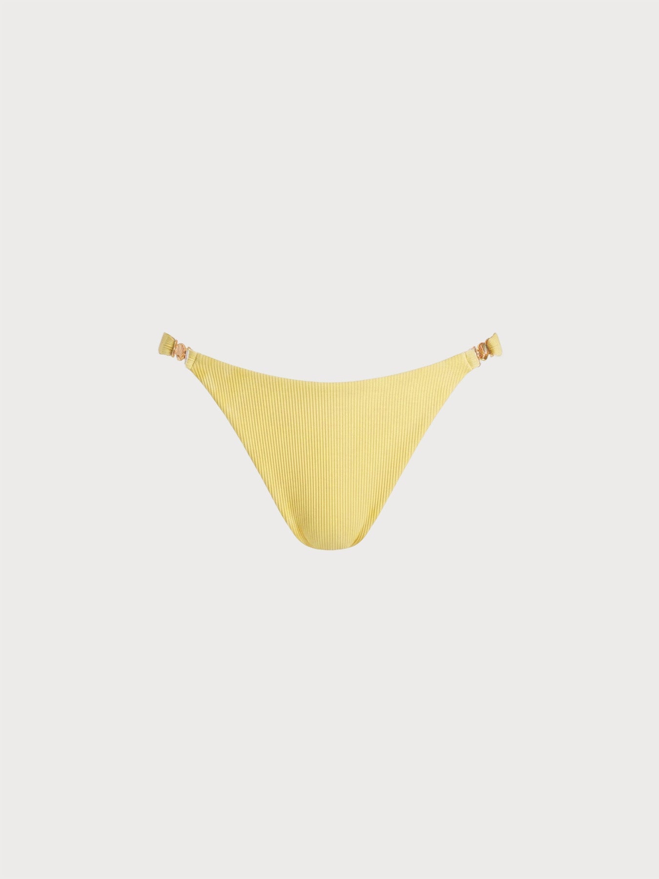 【BERLOOK X GISELLE LISBOA】Yellow Gold-Accented Bikini Bottom
