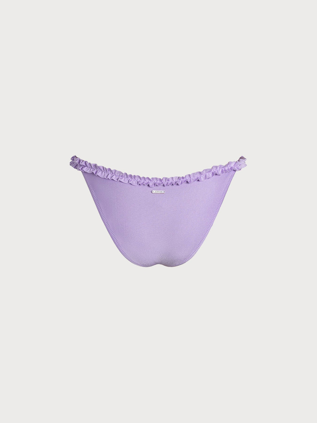 Purple Ruffled Bikini Bottom