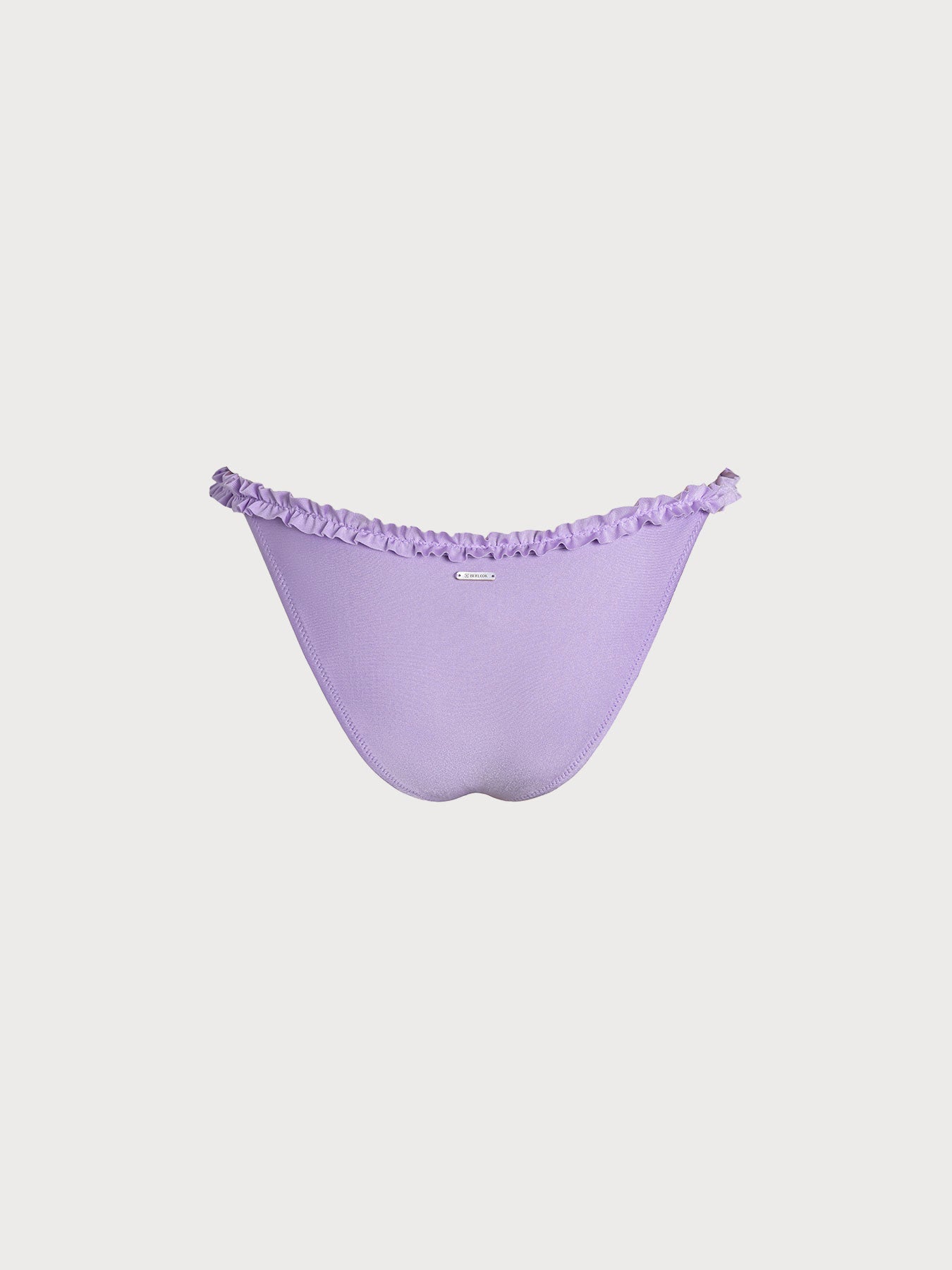 Purple Ruffled Bikini Bottom