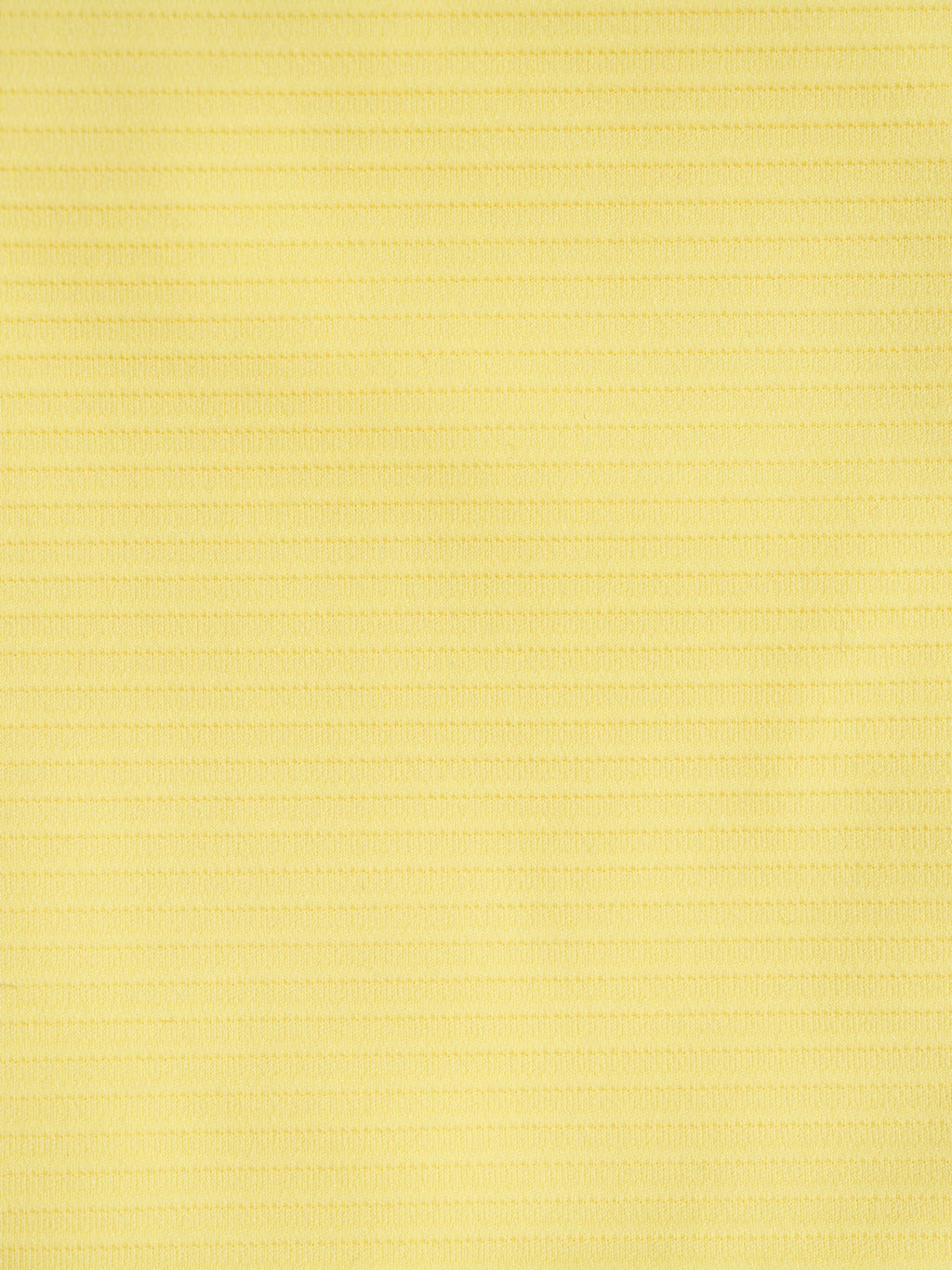 Yellow Ribbed Twist Bikini Top