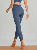 Blue Cut Out Leggings 24"