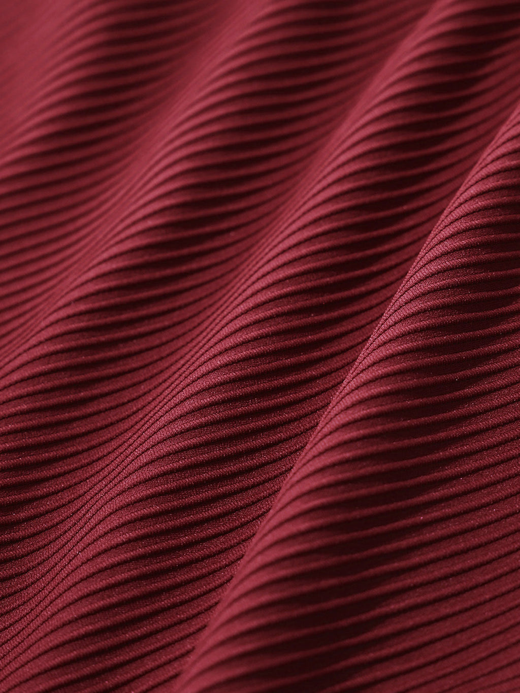 Wine Red Cutout Tie Plus Size One-Piece Swimsuit
