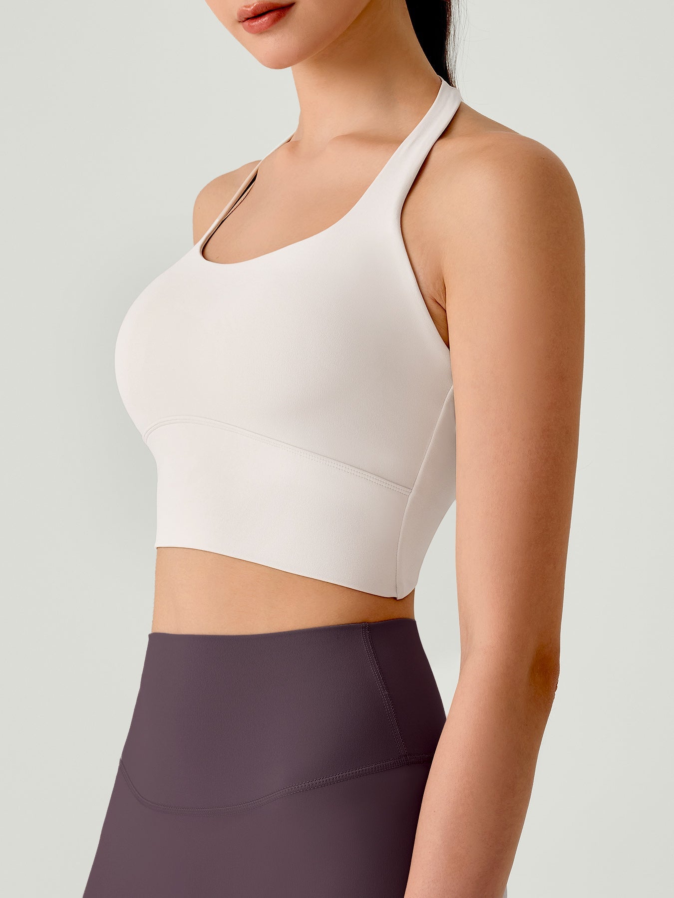 Lvory Halter Twist Back Sports Bra
