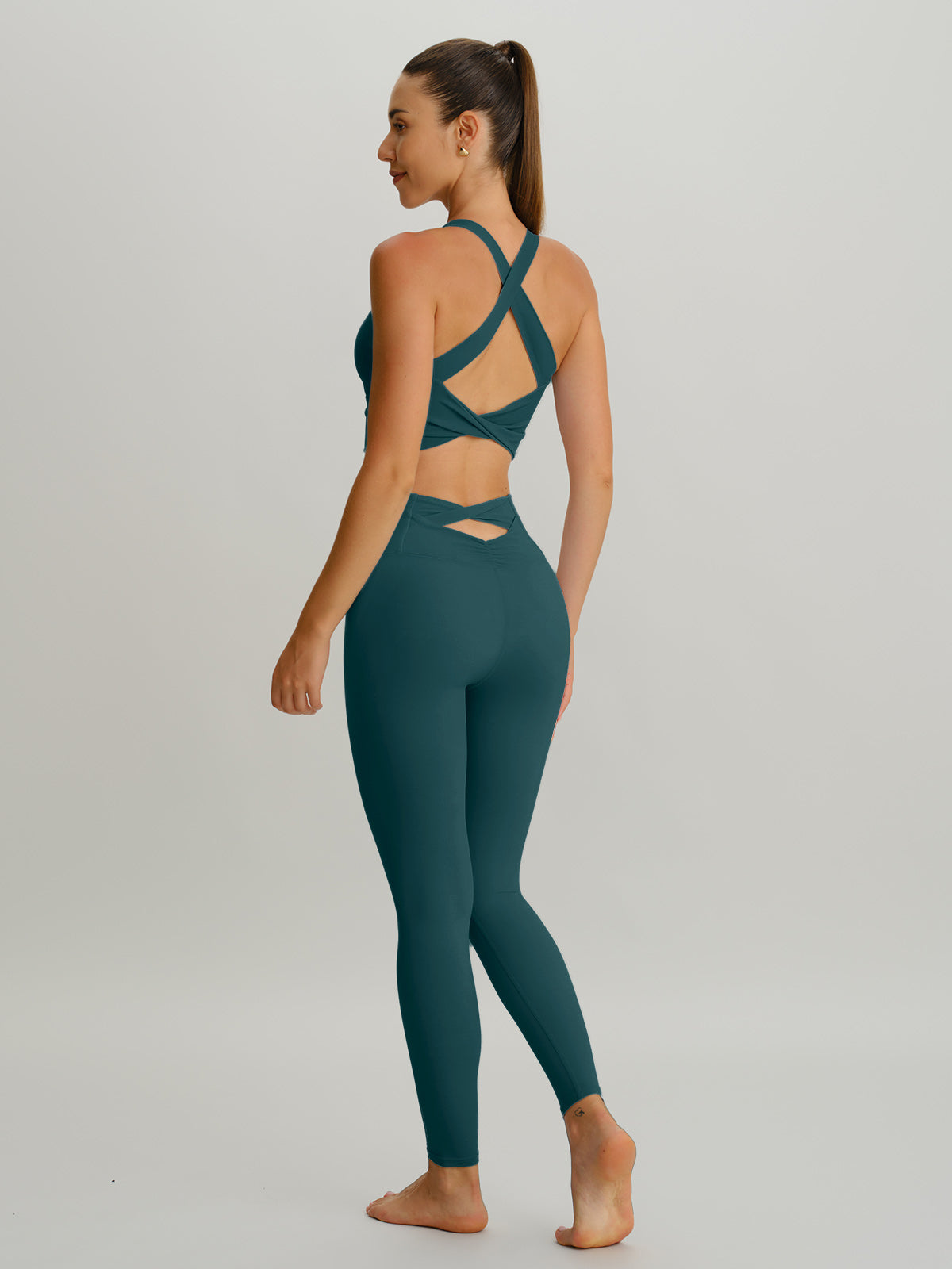 Blue Spruce Twist X-Cross Sports Bra - Light Support