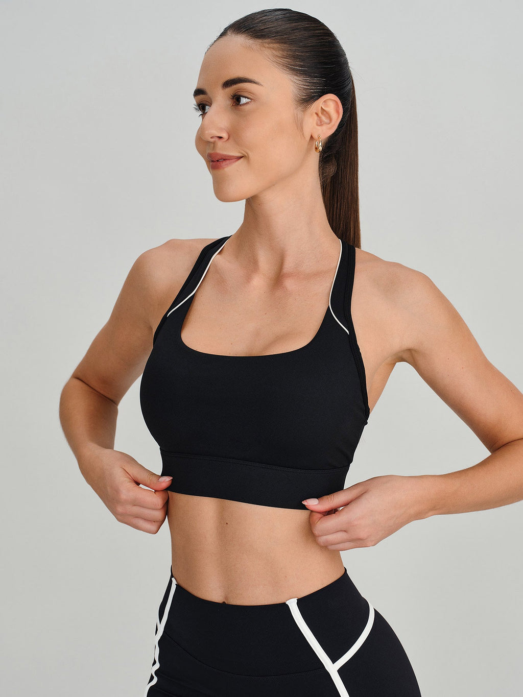 Black I-Back Sports Bra - Light Support