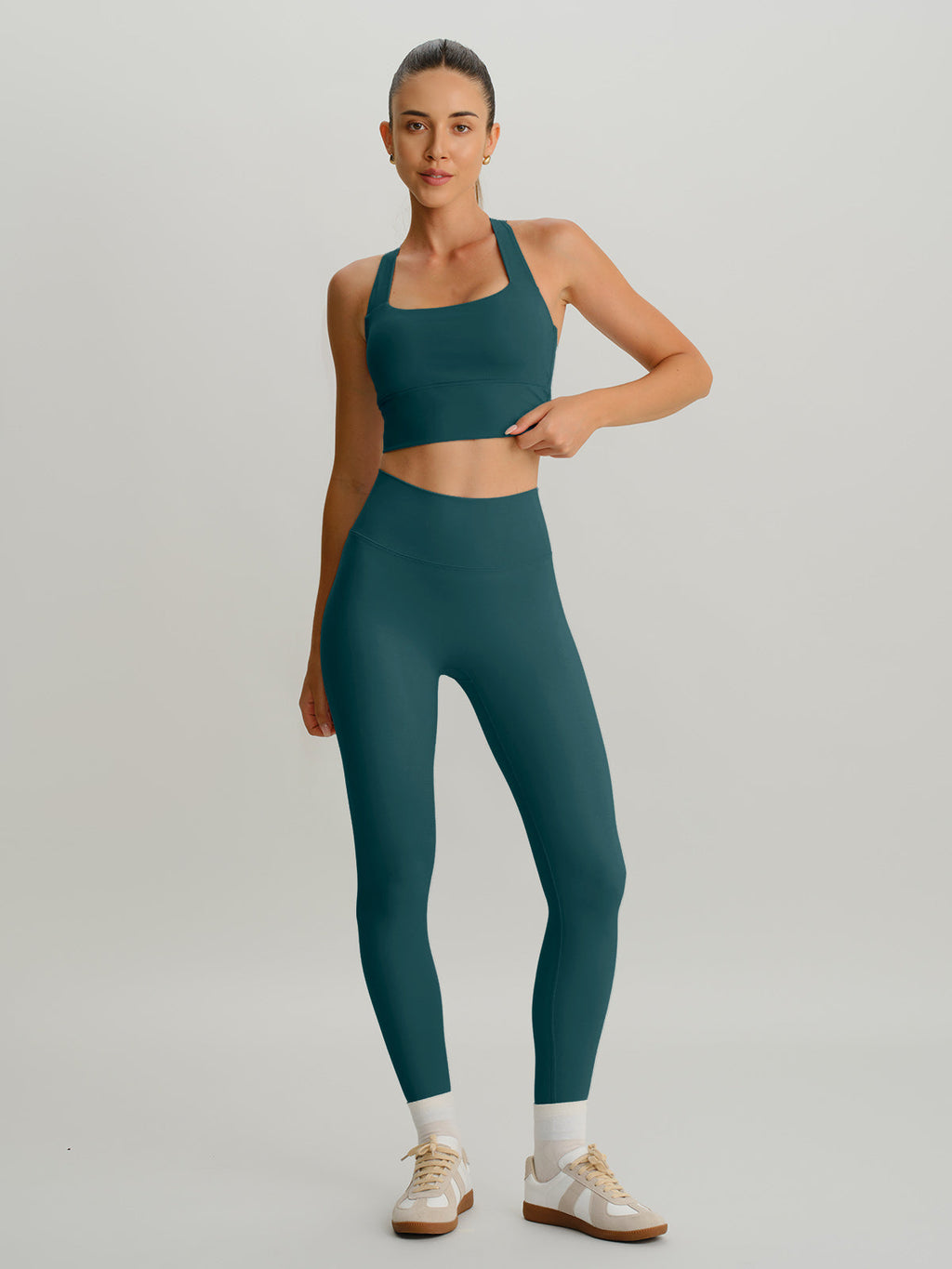 Blue Spruce Twist X-Cross Sports Bra - Light Support