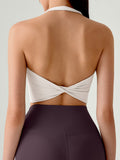 Lvory Halter Twist Back Sports Bra