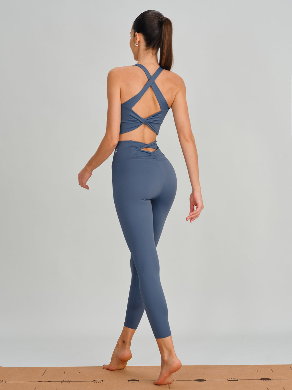 Blue Twist X-Cross Sports Bra - Light Support