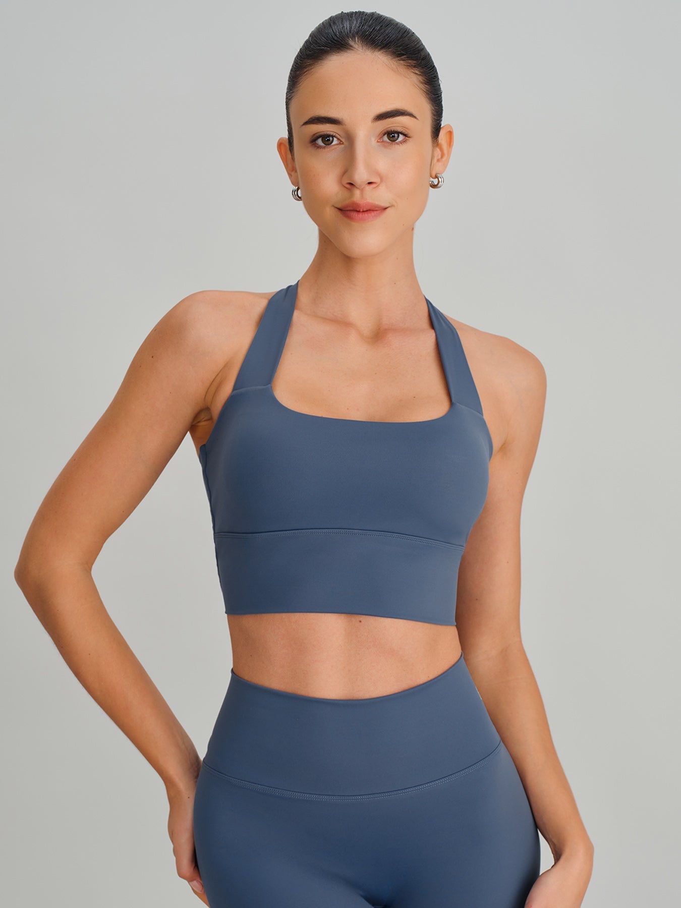 Blue Twist X-Cross Sports Bra - Light Support
