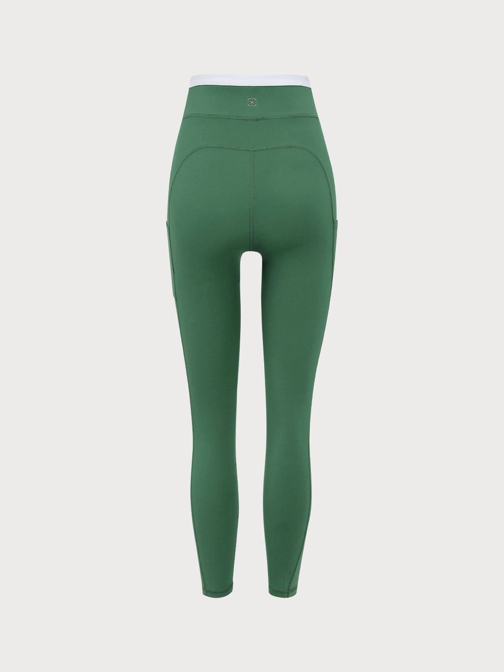 Green Natural V-Waisted Leggings 25"