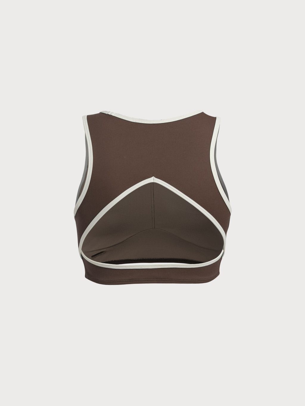 Coffee Round Neck Line Tank Top
