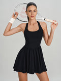 Black X-Back Dress
