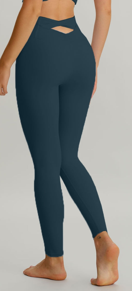 Blue Spruce Cut Out Leggings 24"