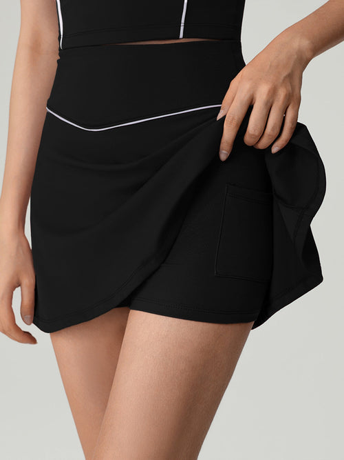 Black A-Line Sport Skirt