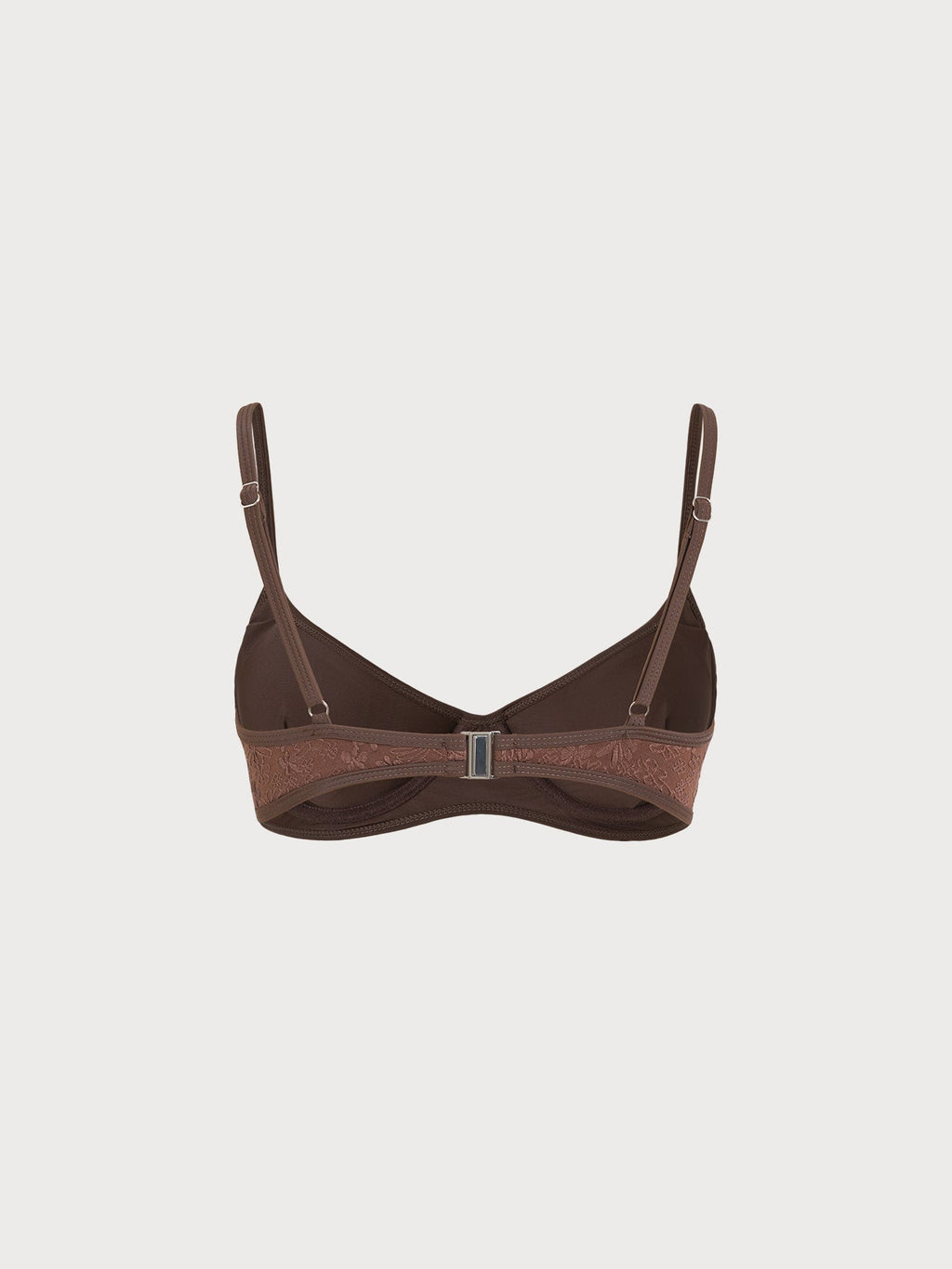 Coffee Jacquard Triangle Surf Top