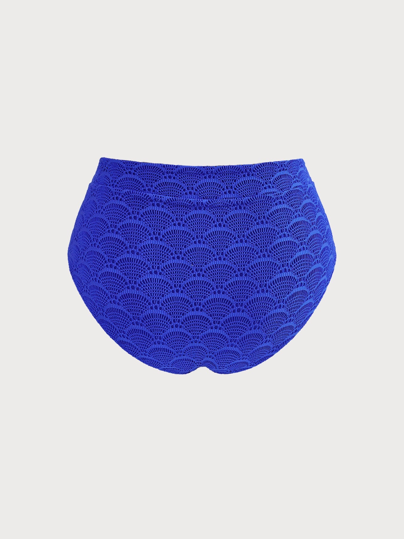 Royal Blue Crochet Plus Size Tankini Bottom