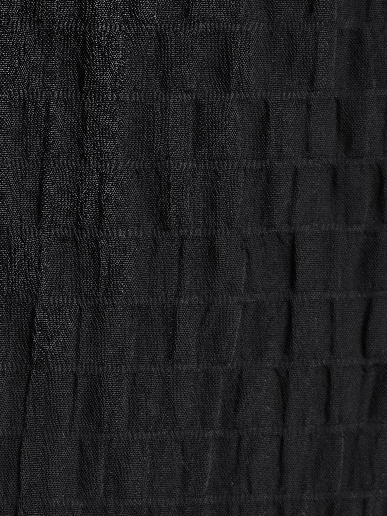 Black Textured High-Waisted Cover-Up Shorts